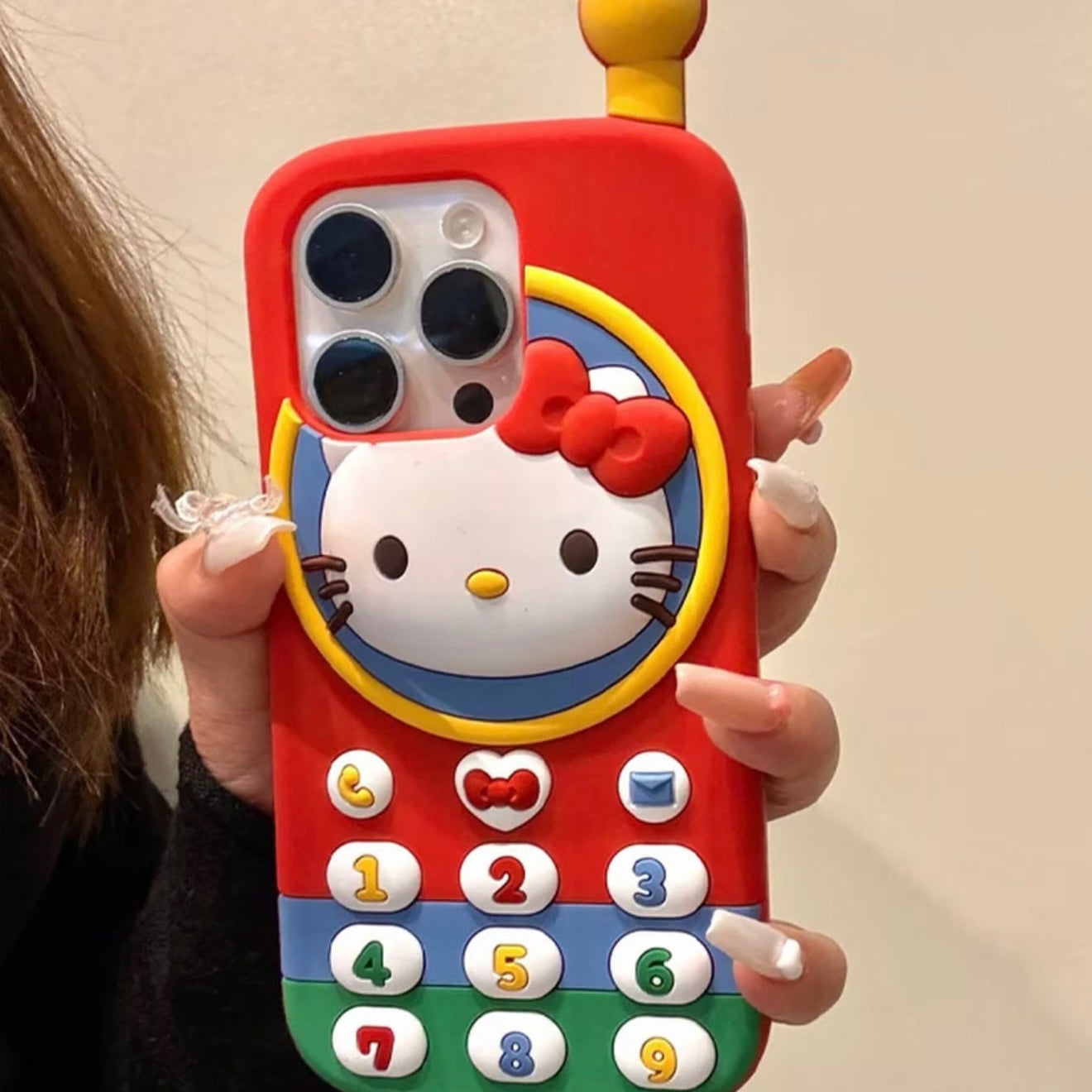 Hello Kitty Retro Phone - Shaped Phone Case