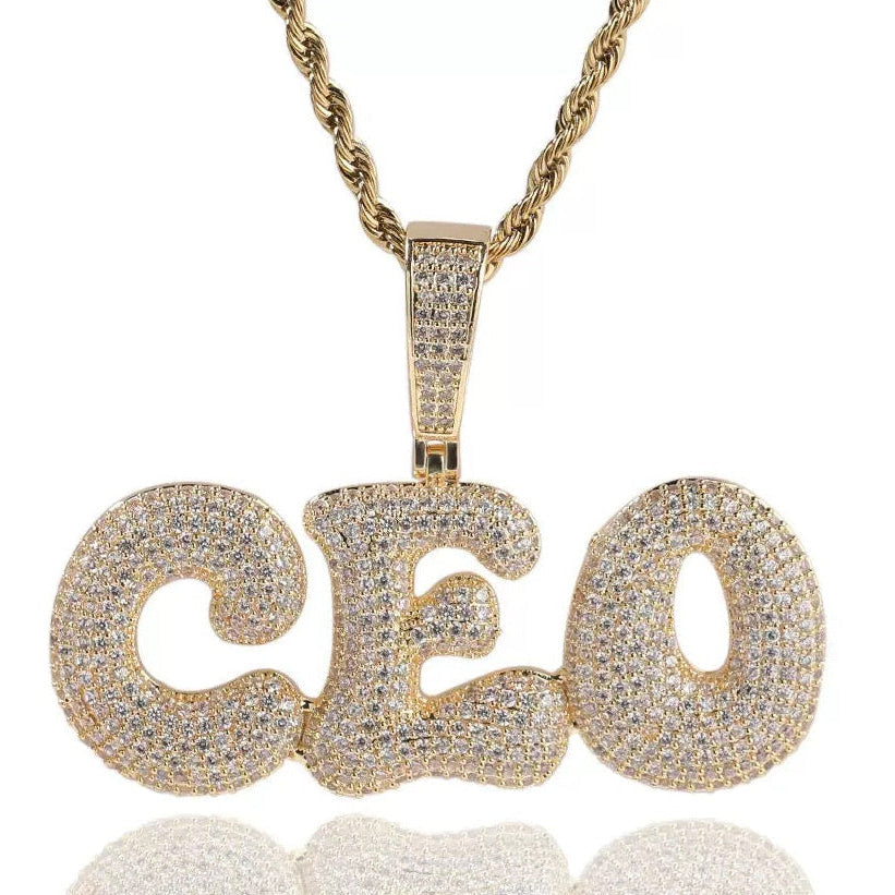 3D Custom Letters Necklace