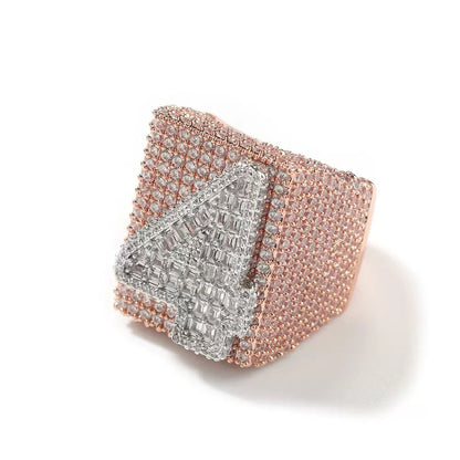 CUSTOM LETTER 3D ICED RING