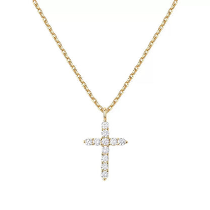 18K Gold Plated Cross Necklace（For Free）
