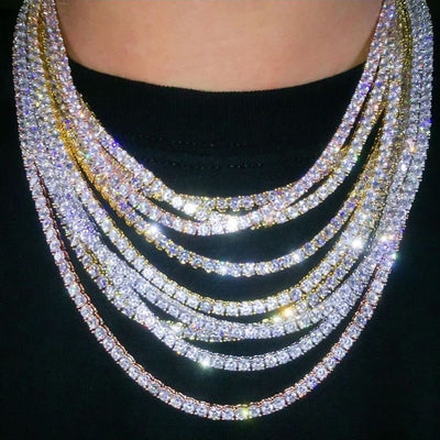Rhinestone Full Diamond Multi - Layered Necklace