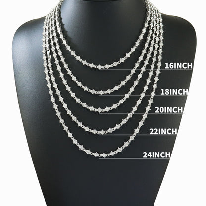 Rhinestone Full Diamond Multi - Layered Necklace