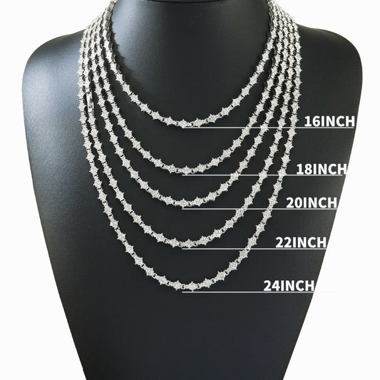 Rhinestone Full Diamond Multi - Layered Necklace