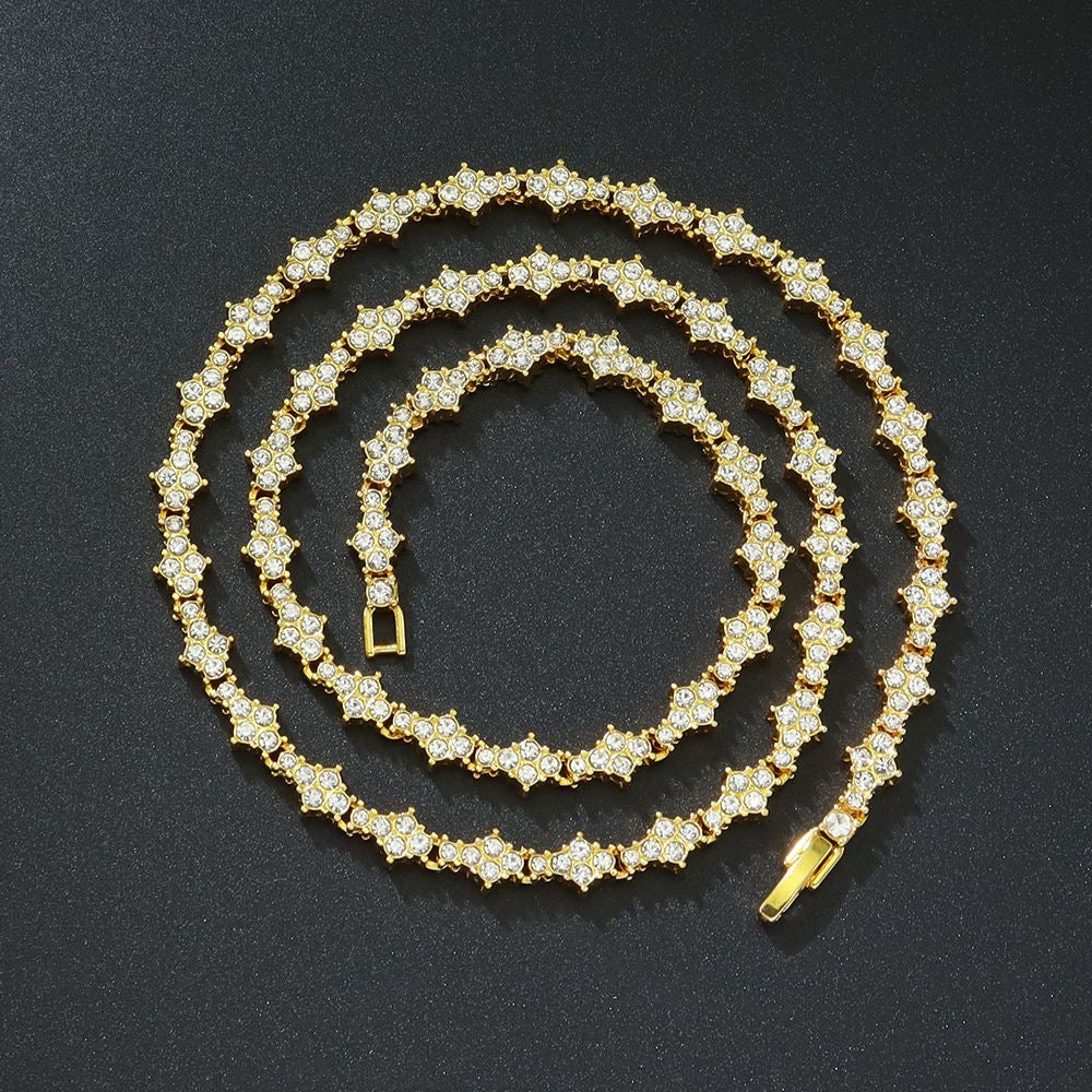 Rhinestone Full Diamond Multi - Layered Necklace