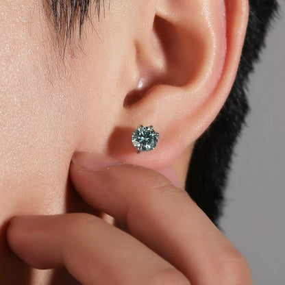 Dragon Claw Moissanite Stud Earring (Single Piece)