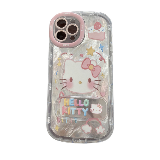 Hello Kitty Clear Phone Case with mini Mirror