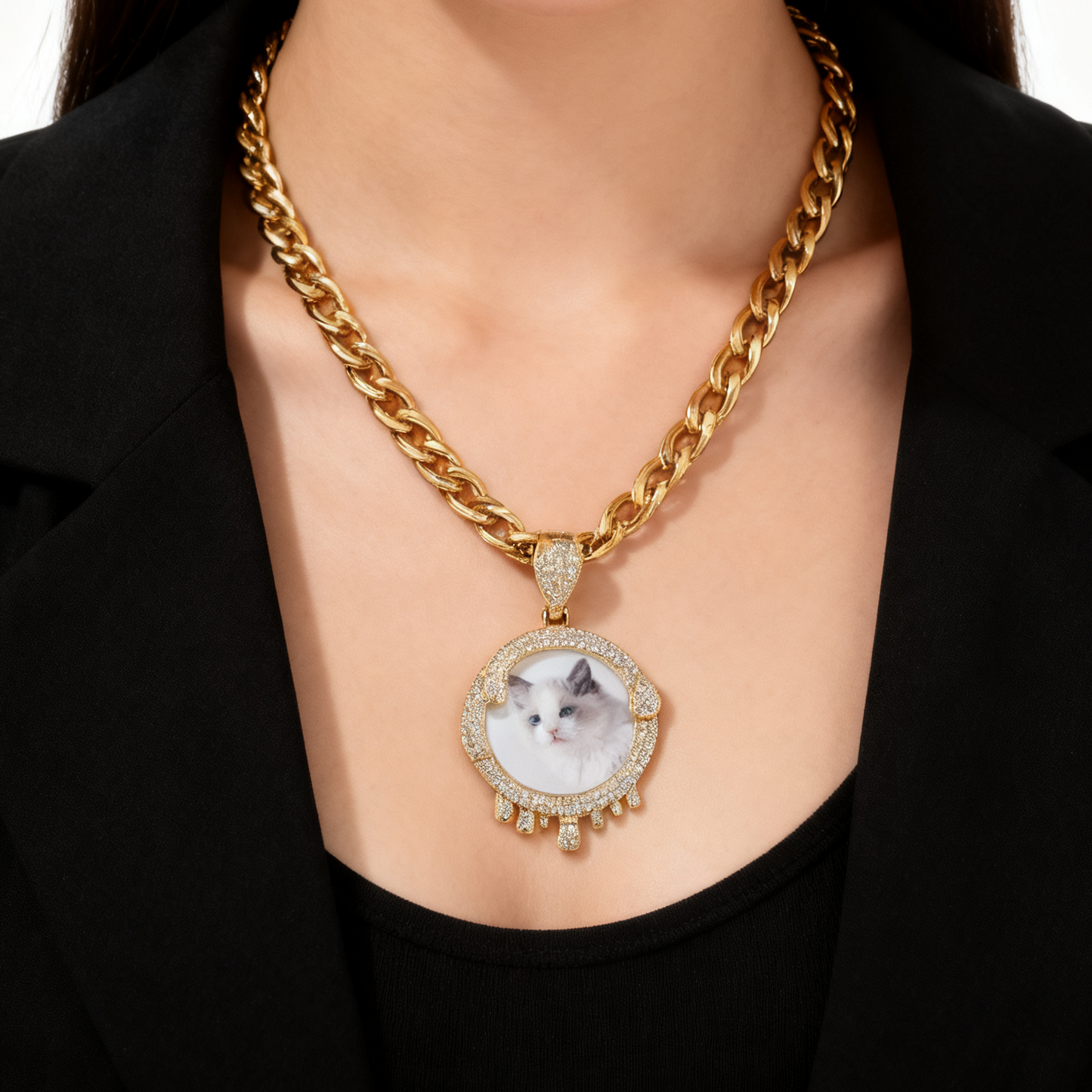 Custom Pet Photo Pendant Necklace